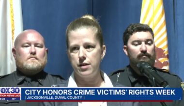 Jacksonville city leaders shine a light on crime victims  – Action News Jax