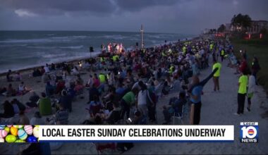 Beachside sunrise service among several South Florida Easter celebrations