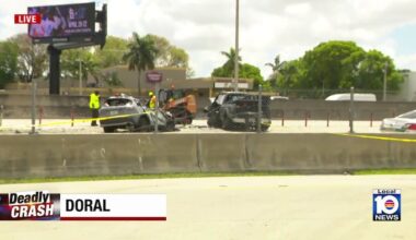 Detectives believe driver whose pickup truck went over barrier wall onto Palmetto Expressway took his own life