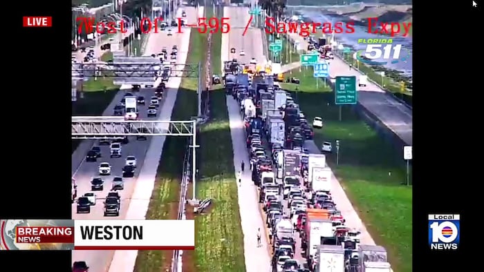 Pickup driver airlifted after colliding with semi-truck on Sawgrass Expressway in Weston