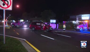 9 hospitalized, including 3 children, after crash on Sunrise Boulevard