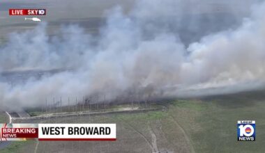 Fires burn over an acre of wildland in western Broward