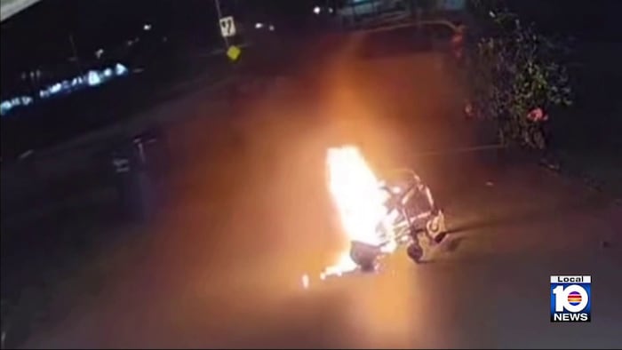 Hollywood woman’s quick thinking helped avert disaster caused by lithium battery fire