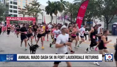 Mothers Against Drunk Driving hold annual 5K in Downtown Fort Lauderdale