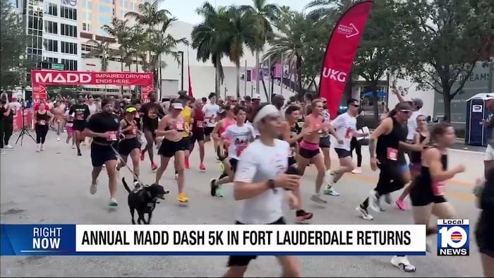 Mothers Against Drunk Driving hold annual 5K in Downtown Fort Lauderdale