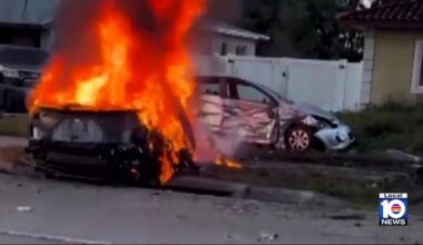 1 dead, 2 injured in Opa-locka crash