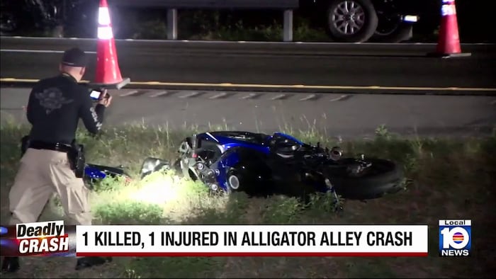 FHP troopers investigate fatal motorcycle crash on Alligator Alley