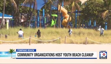 Young volunteers hit Pompano Beach for day of service cleanup