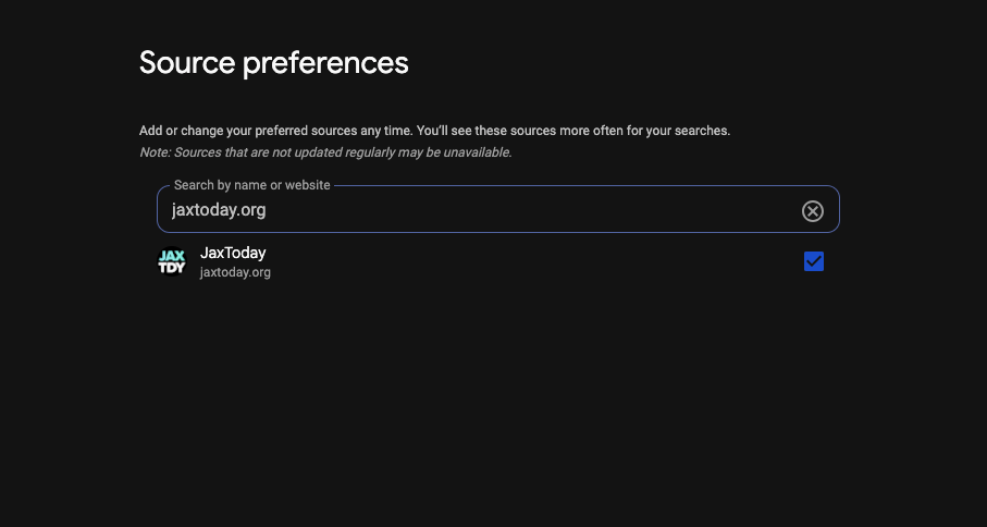 Screenshot of the