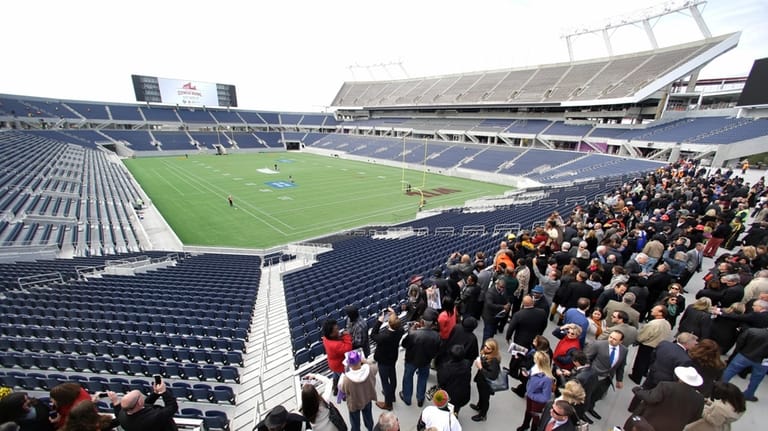 City officials and guests get a preview of the new...