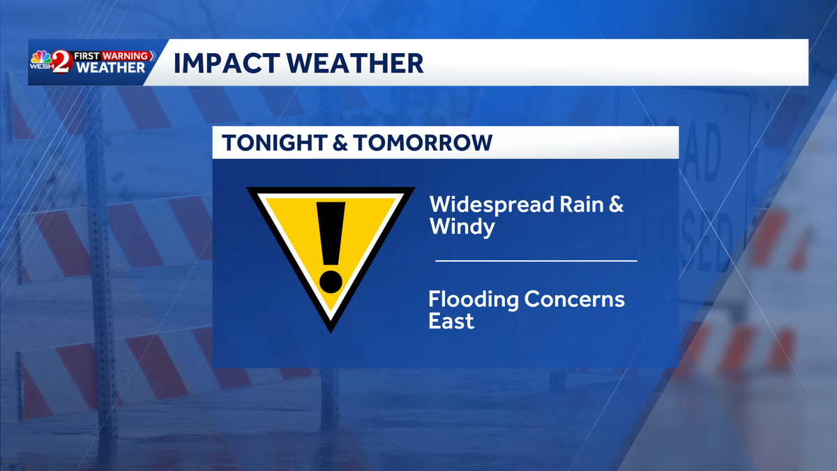 Flood threat rises as heavy rain continues across Central Florida