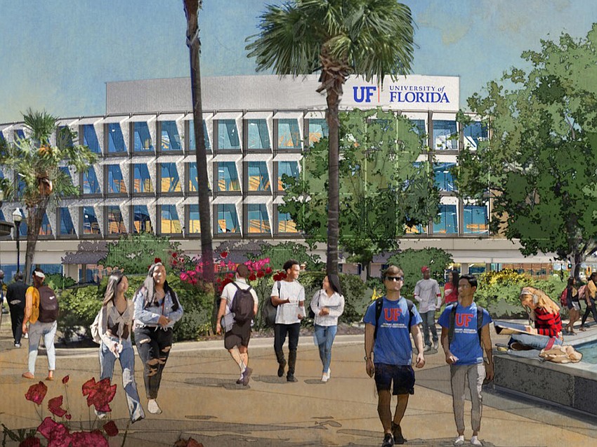 A rendering of the University of Florida graduate campus in the Downtown LaVilla neighborhood.
