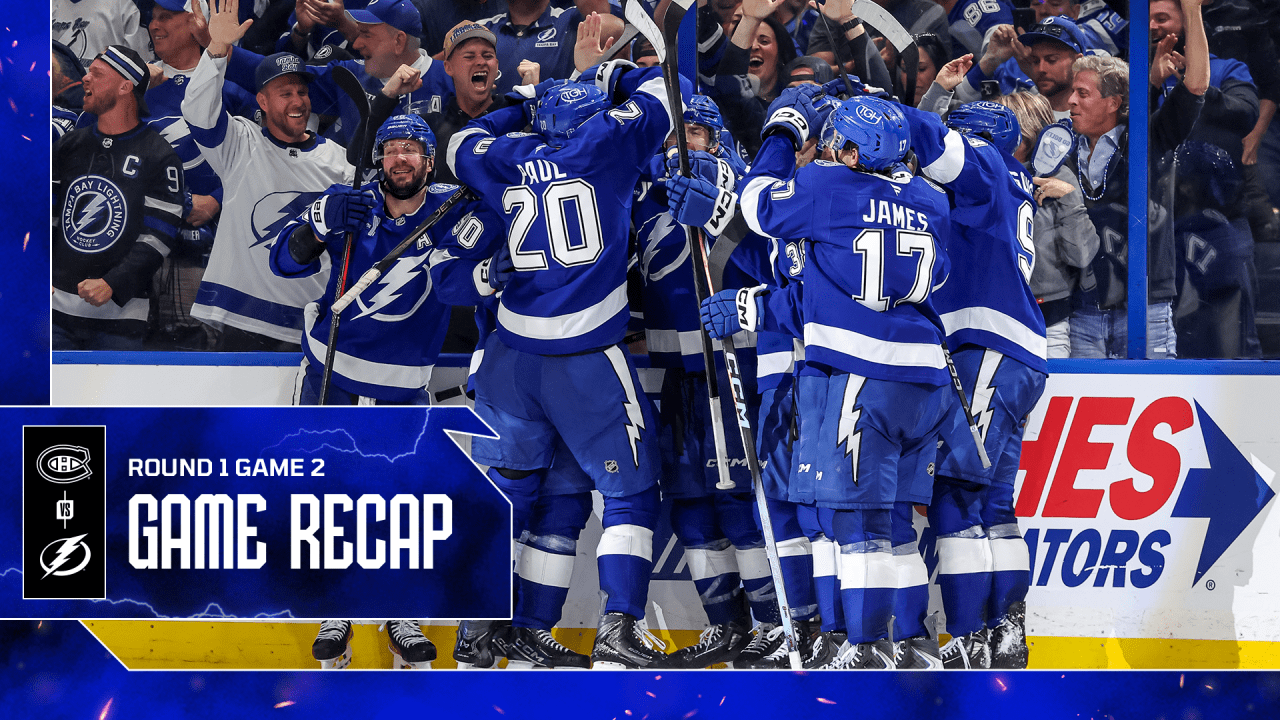 Game 2 Recap: Lightning 3, Canadiens 2 - OT