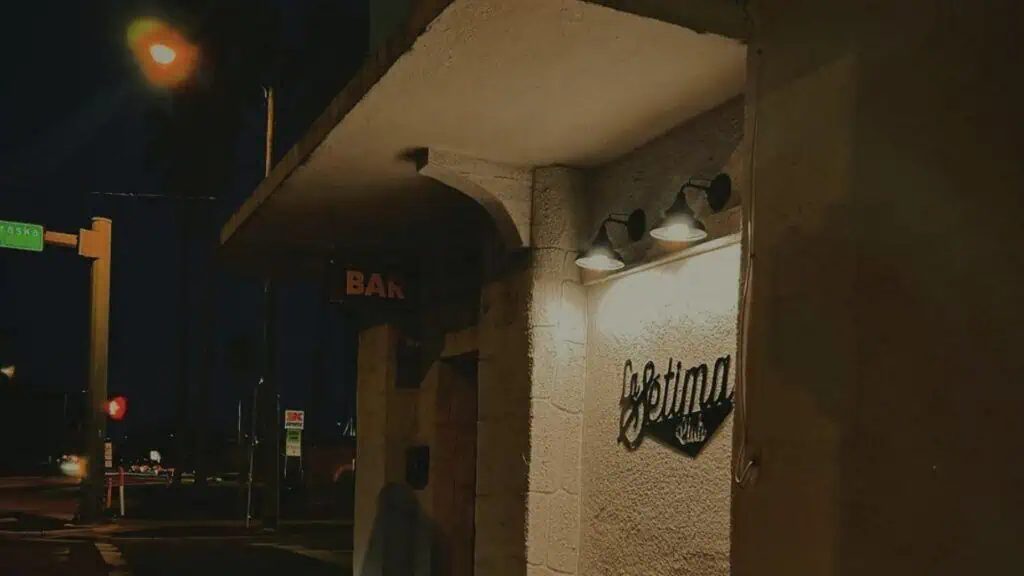 The outside of La Sétima Club in the Tampa Heights area.
