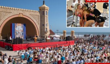 Daytona, plagued by spring-break debauchery, hosts Easter service