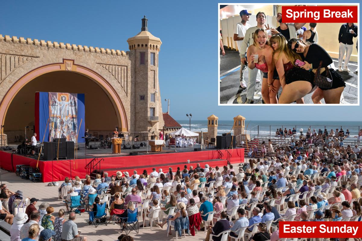 Daytona, plagued by spring-break debauchery, hosts Easter service