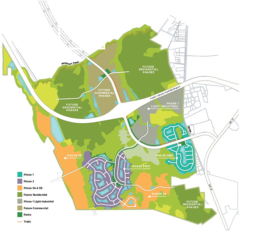 The Laurelton community in Clay County. BTI Partners bought the land south of the community where it plans another master-planned community.