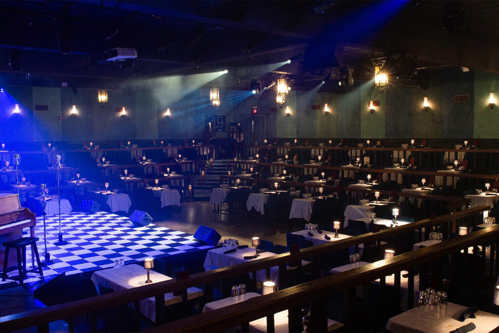 Interior of a dinner theater in Jacksonville.