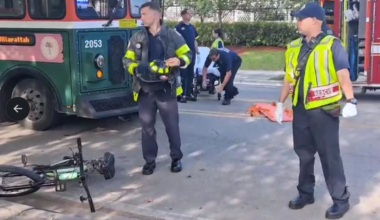 Cyclist in critical condition after being pinned under trolley in Miami, fire rescue says – NBC 6 South Florida