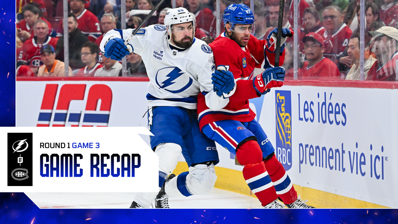 Game 3 Recap: Canadiens 3, Lightning 2 - OT