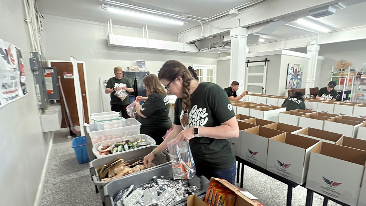 Pinellas County volunteers make care packages for troops