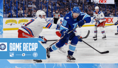 Recap:Rangers 4, Lightning 2 | Tampa Bay Lightning