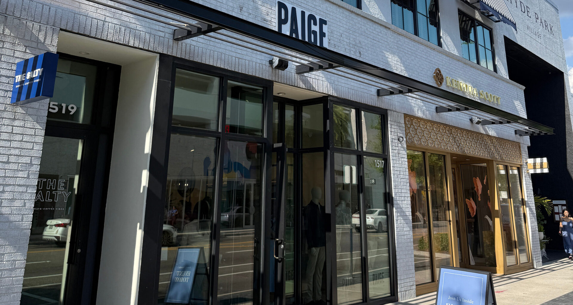The exterior of a store