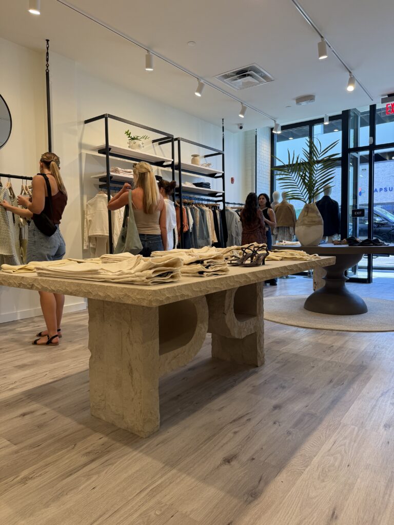 The interior of a store
