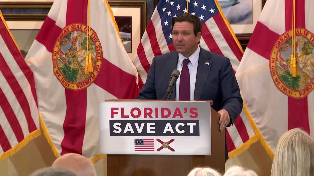 Gov. DeSantis signs Florida's version of the SAVE Act