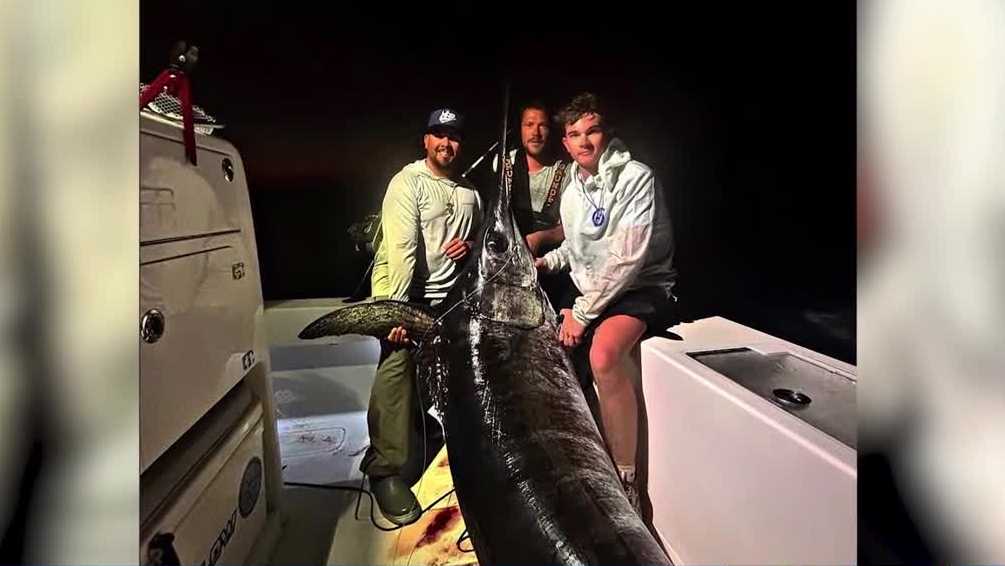 Florida vacation nets York County family a 480-pound swordfish