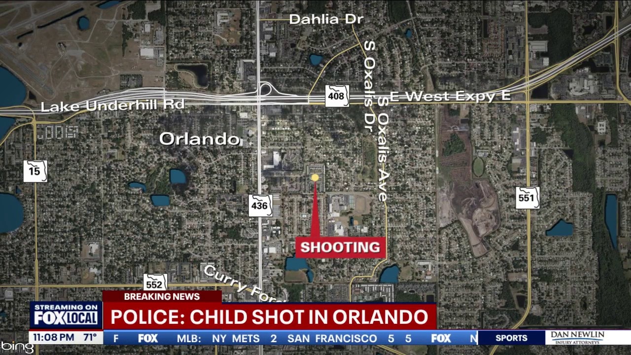 Child shot in Orlando near apartment complex, police say