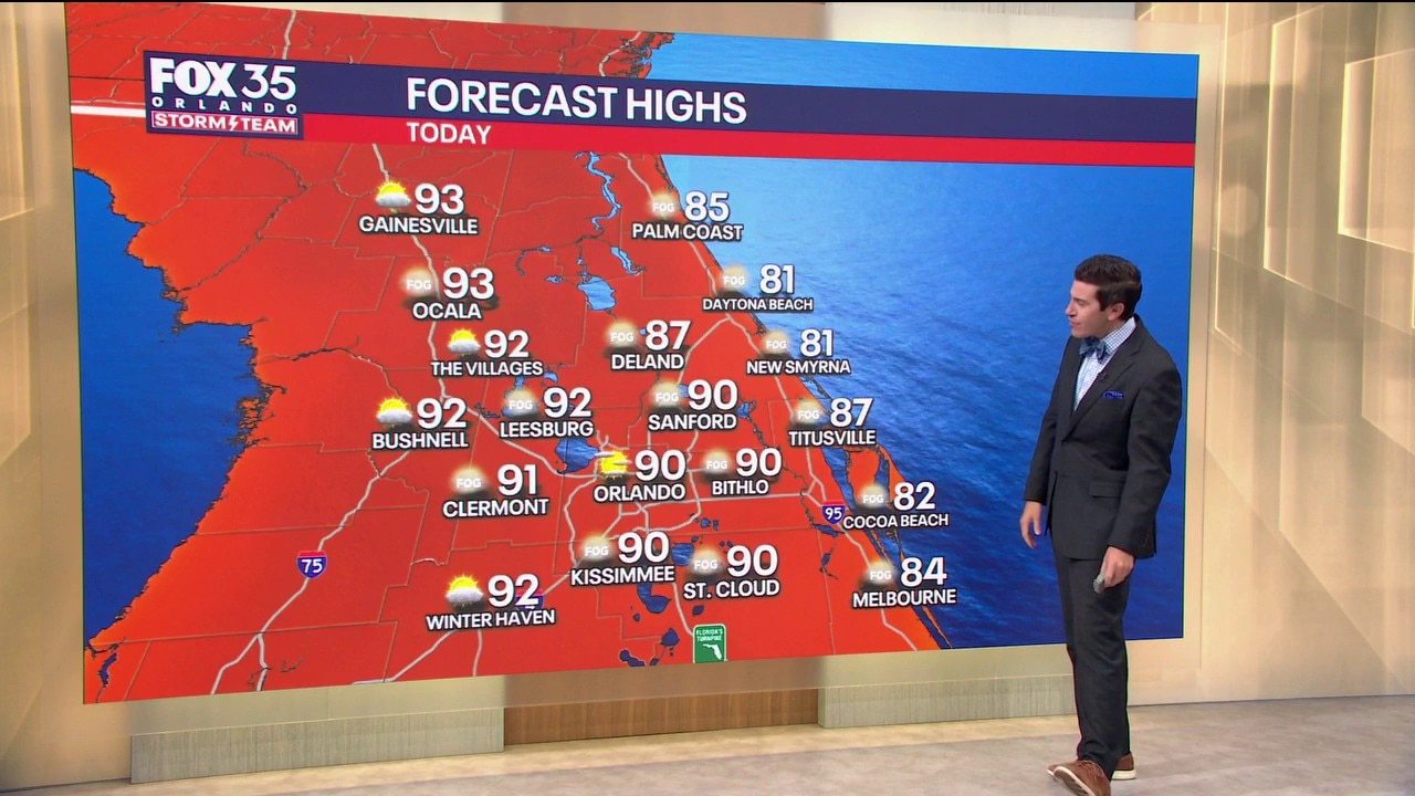Orlando AM Weather Forecast: Hot start to the weekend, cold front moves on Sunday. 