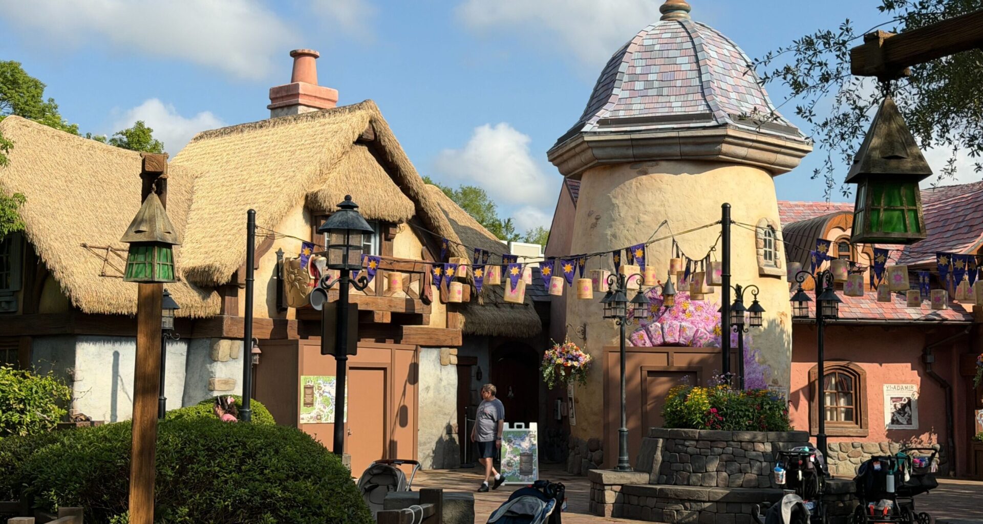 The front of both main bathrooms is covered by maintenance doors with signage indicating they are currently closed.