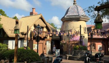 The front of both main bathrooms is covered by maintenance doors with signage indicating they are currently closed.