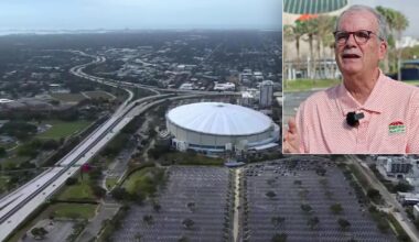 Beloved fan host Bruce Reynolds returns to Tropicana Field after Hurricane Milton damage for his 17th season