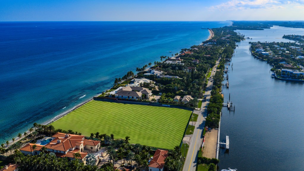 The pricey land deal is for a coveted lake-to-ocean double parcel