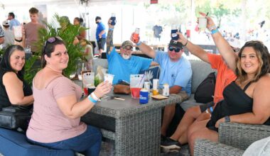 People at a festival