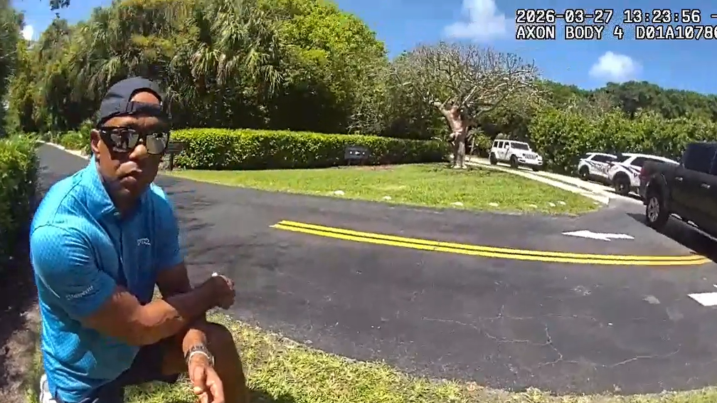 Body cam video shows Tiger Woods DUI arrest in Florida
