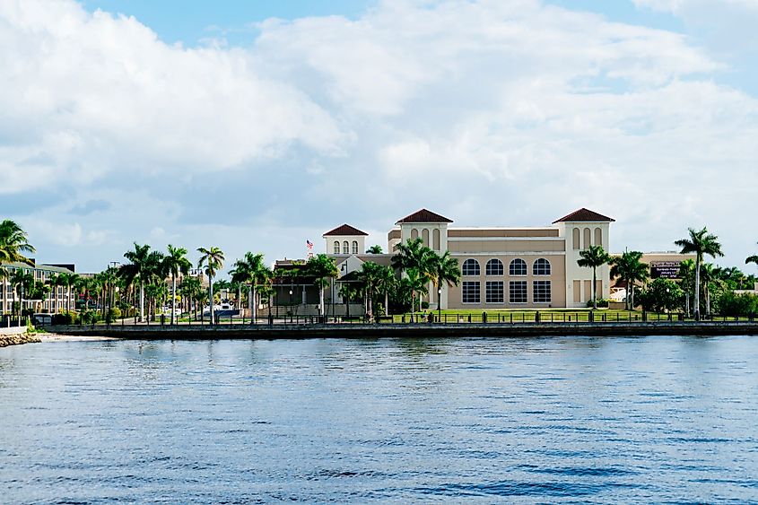 The Peace River at Punta Gorda, Florida.