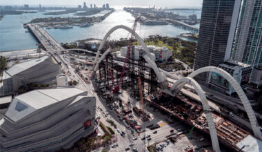 Downtown’s massive signature bridge project halted after fatal accident