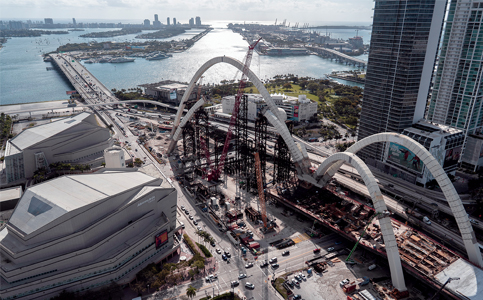 Downtown’s massive signature bridge project halted after fatal accident