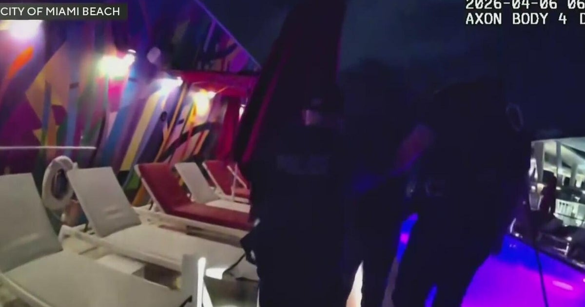 Bodycam video shows Miami Beach police negotiating with man who they say was about to jump from a hotel roof