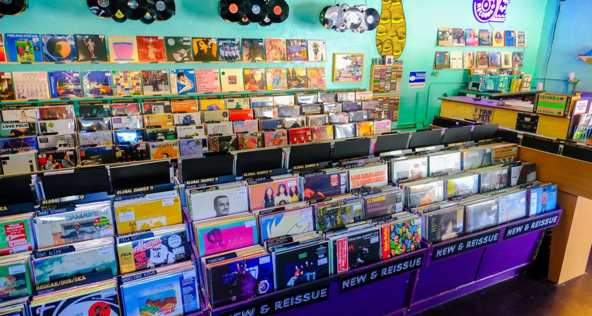 Photo of a Miami vinyl shop