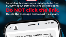 The Miami-Dade tax collector is warning the public: don't fall for text messages claiming to be from the Florida Department of Highway Safety and Motor Vehicles (FLHSMV). 