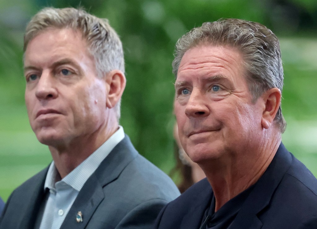 What is Troy Aikman's role with Miami Dolphins?