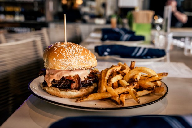 The Even Keel Burger will feature Benton's bacon and sweet onion jam, New School American Cheese and fancy sauce. (Zach Perl for Even Keel / Courtesy)