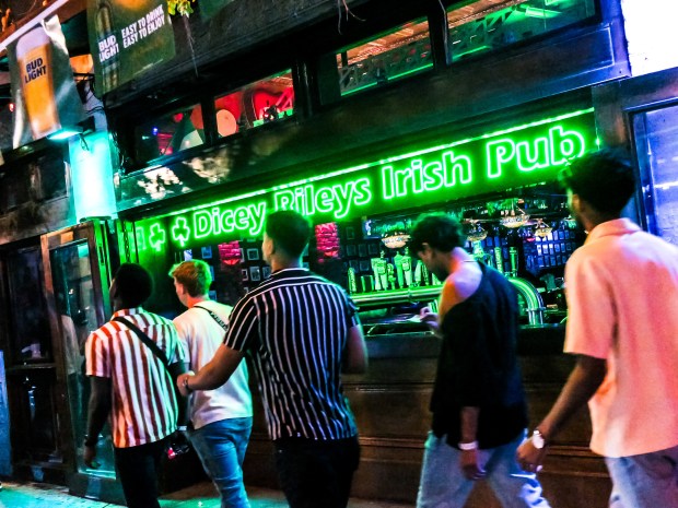 Himmarshee Village draws a big crowd during Spring Break in downtown Fort Lauderdale's entertainment district on Thursday, March 20, 2025. (Scott Luxor/Contributor)