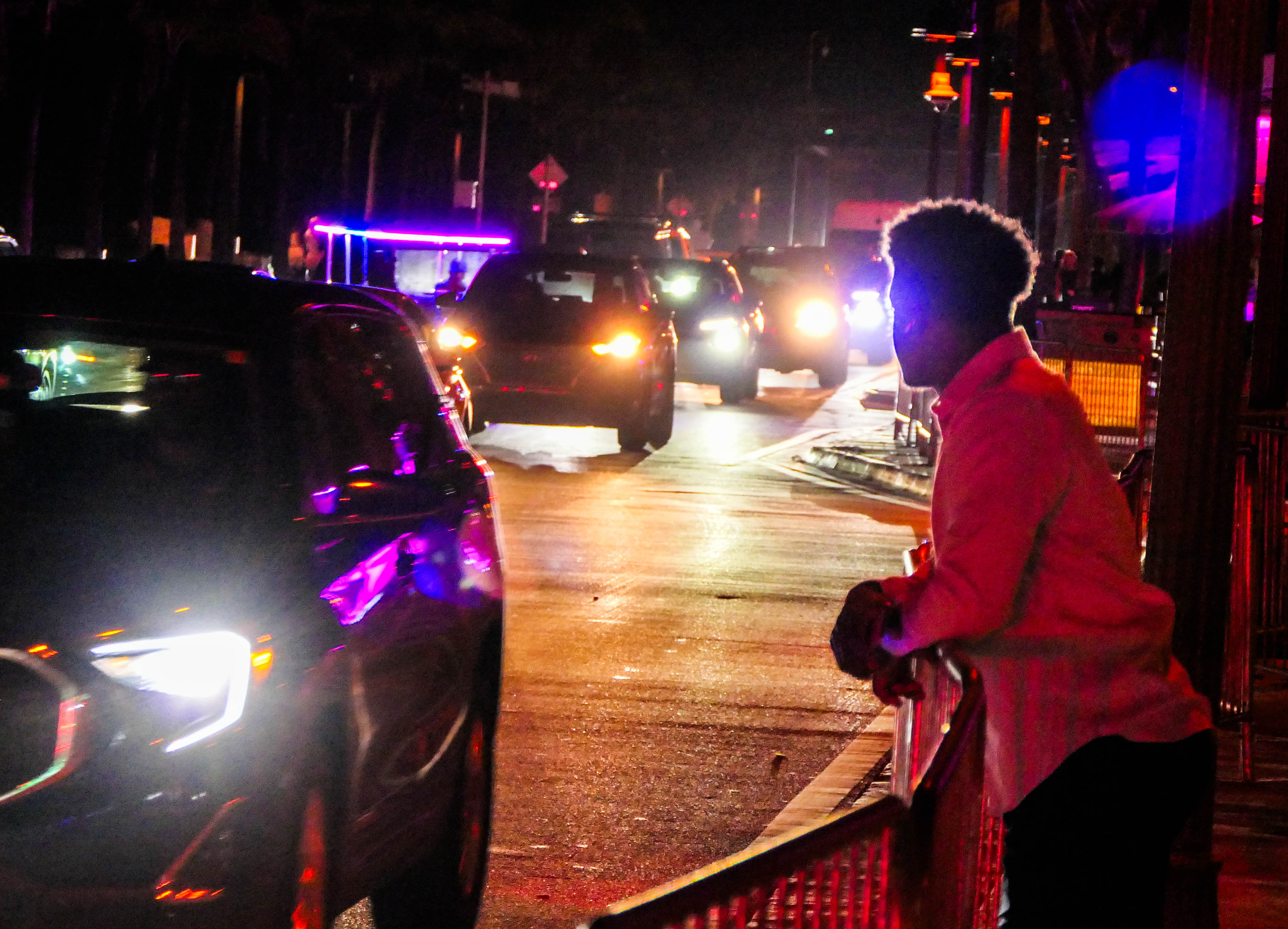 People visit bars along A1A as the Fort Lauderdale beachfront...