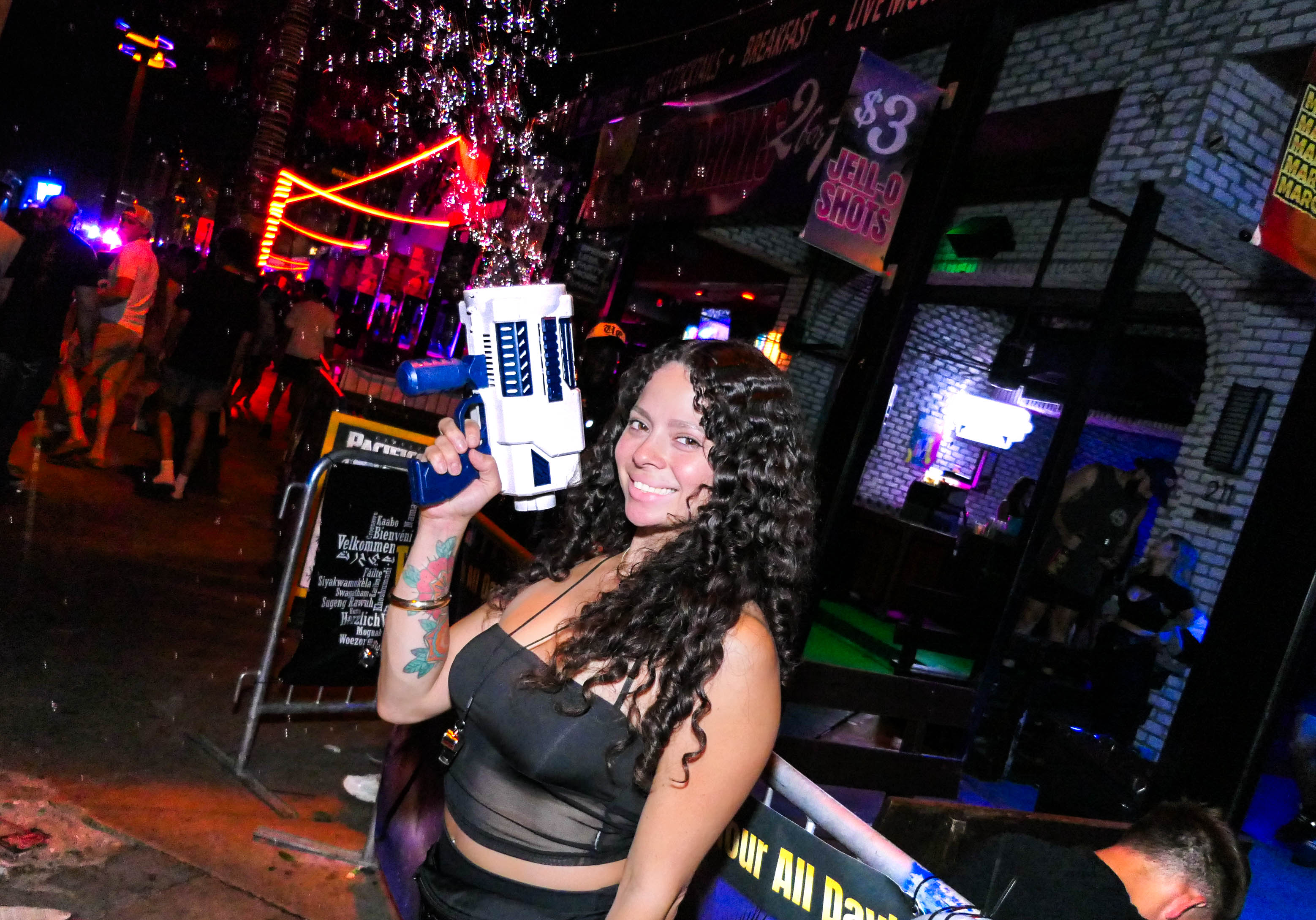 People visit bars along A1A as the Fort Lauderdale beachfront...