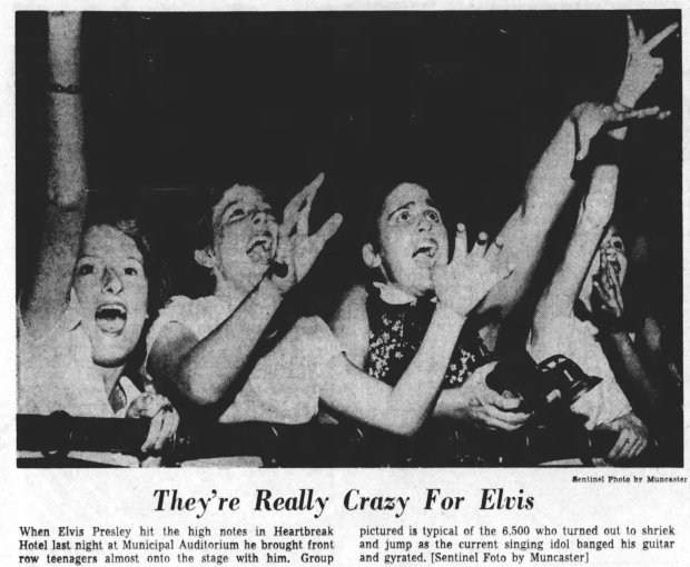 Elvis Presley performing in Orlando